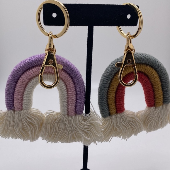 Bohemian Macrame Rainbow Handmade Weaving Tassel Keychains (2) - Picture 7 of 7